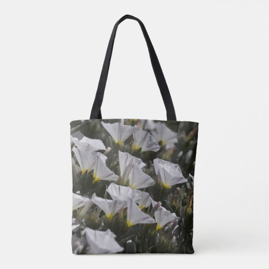 Witte wilde bloemen tote bag (Achterkant)