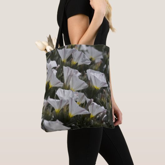 Witte wilde bloemen tote bag (Dichtbij)