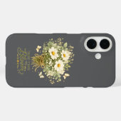 Witte wilde bloemenboeket Case-Mate iPhone case (Achterkant (horizontaal))