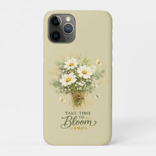 Witte wilde bloemenboeket Case-Mate iPhone case