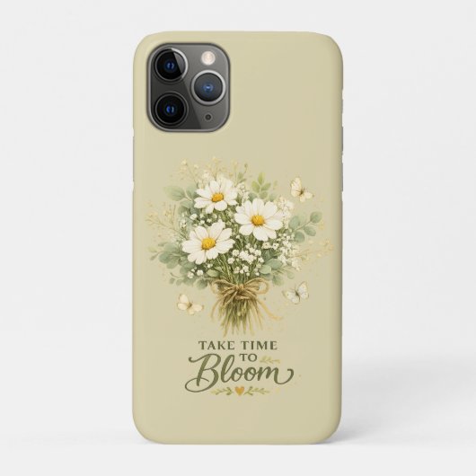 Witte wilde bloemenboeket Case-Mate iPhone case (Achterkant)