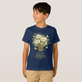 Witte wilde bloemenboeket t-shirt (Voorkant volledig)