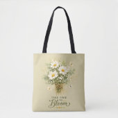 Witte wilde bloemenboeket tote bag (Voorkant)