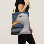 Witte Wilde Eend Tote Bag (Dichtbij)