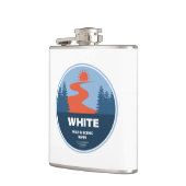 Witte wilde en Schilderachtig rivier Oregon Heupfles (Links)