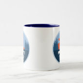 Witte wilde en Schilderachtig rivier Oregon Tweekleurige Koffiemok (Center)