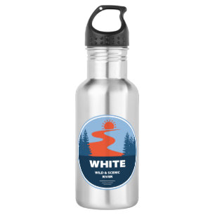 Witte wilde en Schilderachtig rivier Oregon Waterfles