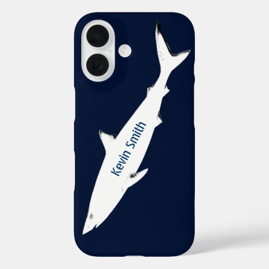 witte wilde haai op maat Case-Mate iPhone case (Achterkant)