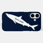 witte wilde haai op maat Case-Mate iPhone case (Achterkant (horizontaal))