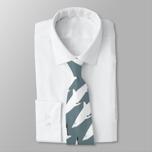 witte wilde haai stropdas (Gebonden)