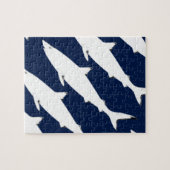 witte wilde haai - zeeen legpuzzel (Horizontaal)