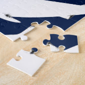 witte wilde haai - zeeen legpuzzel (Zijkant)