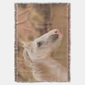 Witte wilde paarden deken (Voorkant Verticaal)