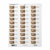 Witte wilde paarden etiket (Full Sheet)