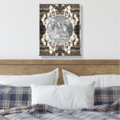 Witte wilde paddenstoelen Creëer Uw eigen foto Canvas Afdruk (Insitu (Slaapkamer))