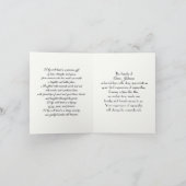 Witte Wildflower Meadow voor sympathie Dank u Bedankkaart (Binnen)