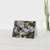 Witte Wildflower Notecard Kaart (Voorkant)