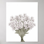 Witte  Wildflower Nursery Decor Poster (Voorkant)