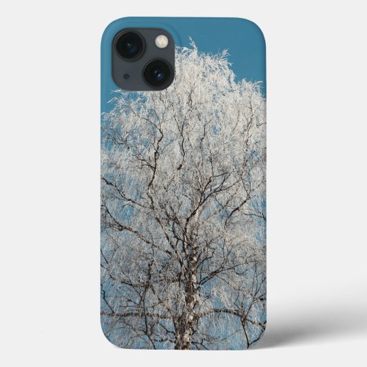 Witte wilgenboom tegen wolkenloze blauwe hemel Case-Mate iPhone case (Achterkant)