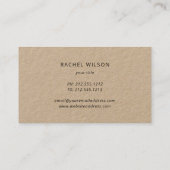 Witte wimpers Rustic kraft makeup artiest lash Visitekaartje (Achterkant)