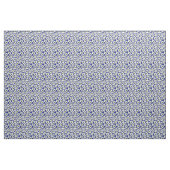 Witte Windbloemen Op Blauw Stof (Yard (91,4 cm))