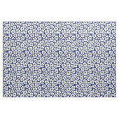 Witte Windbloemen Op Blauw Stof (Fat Quarter)