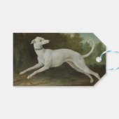 Witte windhond (door Jean-Baptiste Oudry) Cadeaulabel (Voorkant (Horizontaal))