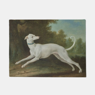 Witte windhond (door Jean-Baptiste Oudry) Deurmat