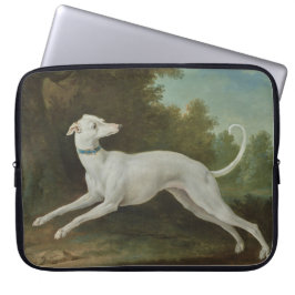 Witte windhond (door Jean-Baptiste Oudry) Laptop Sleeve
