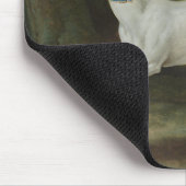 Witte windhond (door Jean-Baptiste Oudry) Muismat (Hoek)