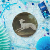 Witte windhond (door Jean-Baptiste Oudry) Papieren Bordje (Feest)