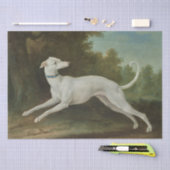 Witte windhond (door Jean-Baptiste Oudry) Tissuepapier (Craft)
