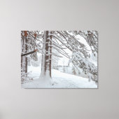 Witte winter canvas afdruk (Voorkant)