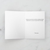 Witte Winter Dragon Sneeuwvlokken Blauw Bedankkaart (Binnen)