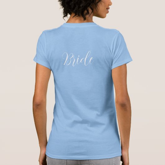 Witte Winter Dragon Sneeuwvlokken Blauw T-shirt (Achterkant)