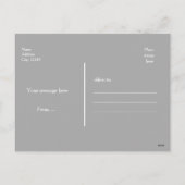 Witte Winter Kerstdorp Bomen Kerstkaart Feestdagenkaart (Achterkant)