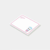 Witte Winter Kitten Post-it Notities Post-it® Notes (Schuin)