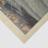 Witte Winter Konijn Ephemera Decoupage Tissuepapier (Detail)