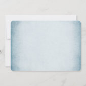 Witte Winter Papaver bruiloft uitnodiging (Achterkant)