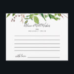 Witte Winter Pioen Bloemen Bruiloft Advies Kaart<br><div class="desc">Deze witte winterpony floral bruiloft is perfect voor een moderne bruiloft. Het ontwerp is voorzien van prachtige, met de hand getekende witte pinda's die in nette bouquets zijn gebundeld, met bruine knoppen en groene bladeren. Deze kaarten zijn perfect voor een bruiloft, vrijgezellenfeest, baby shower, graduatiedag en nog veel meer. Pas...</div>