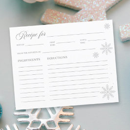 Witte Winter Vrijgezellenfeest Recept Kaart