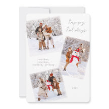 Witte Winter Vrolijke Kerstkaart