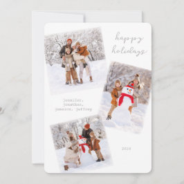 Witte Winter Vrolijke Kerstkaart