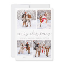 Witte Winter Vrolijke Kerstkaart