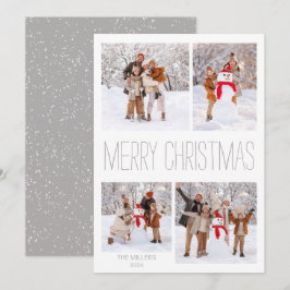 Witte Winter Vrolijke Kerstkaart