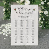 Witte Winter Wedding Zitting Grafiek Acryl Teken Acryl Bord