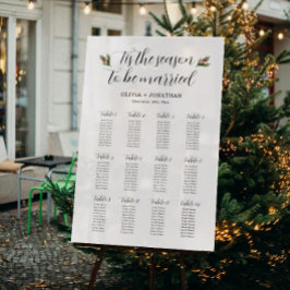 Witte Winter Wedding Zitting Grafiek Acryl Teken Bord