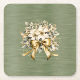 Witte Winterberry uitnodigingsset Kartonnen Onderzetters