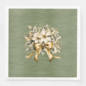 Witte Winterberry uitnodigingsset Servet (Voorkant)