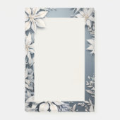 Witte winterbloemen post-it® notes (Voorkant)